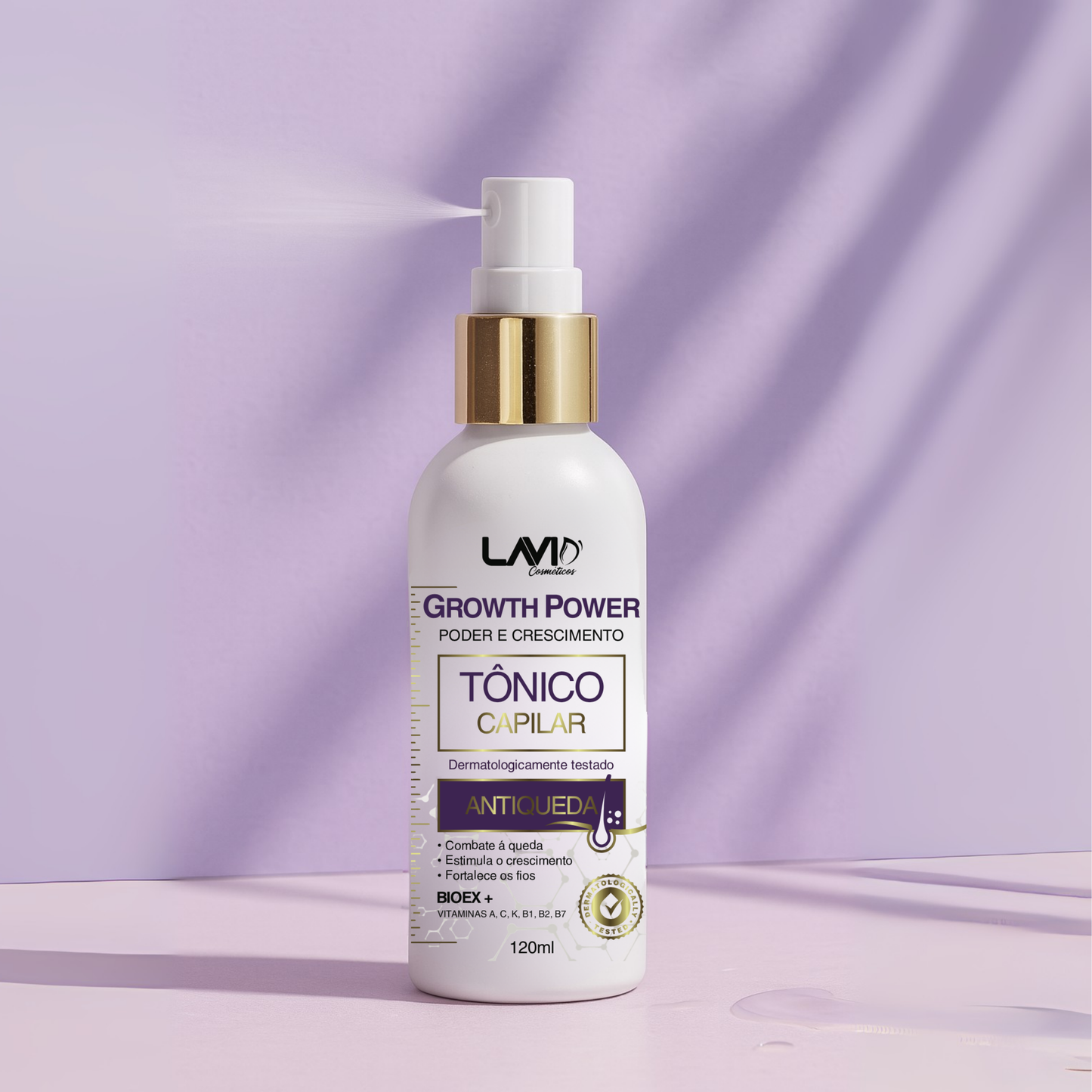 Combo Growth Power | Tônico + Vitamina + Shampoo + Máscara