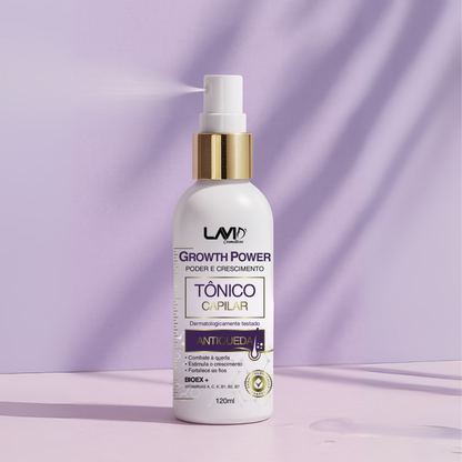 Combo Growth Power | Tônico + Vitamina + Shampoo + Máscara