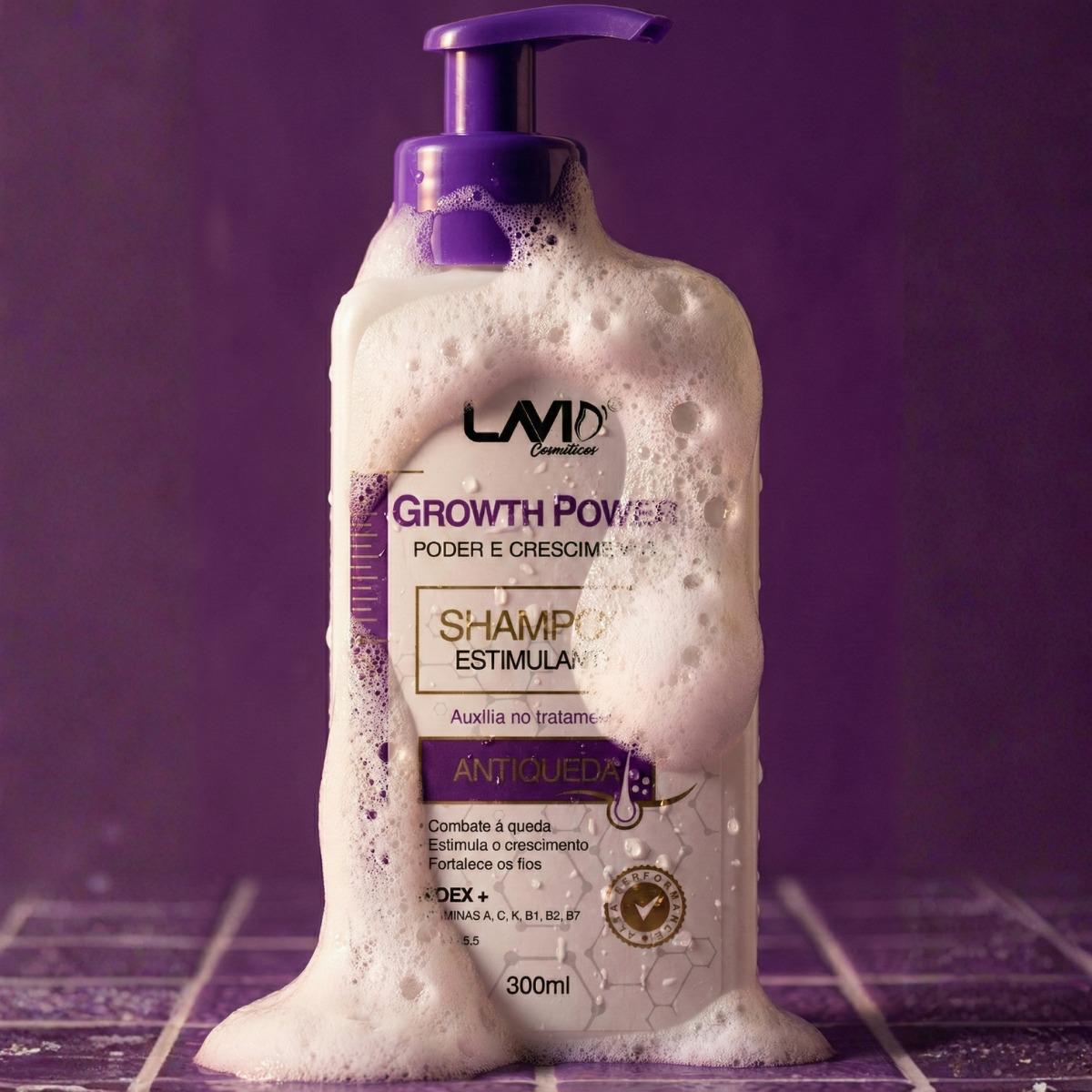 Shampoo Growth Power| Cabelos Volumosos e Resistentes